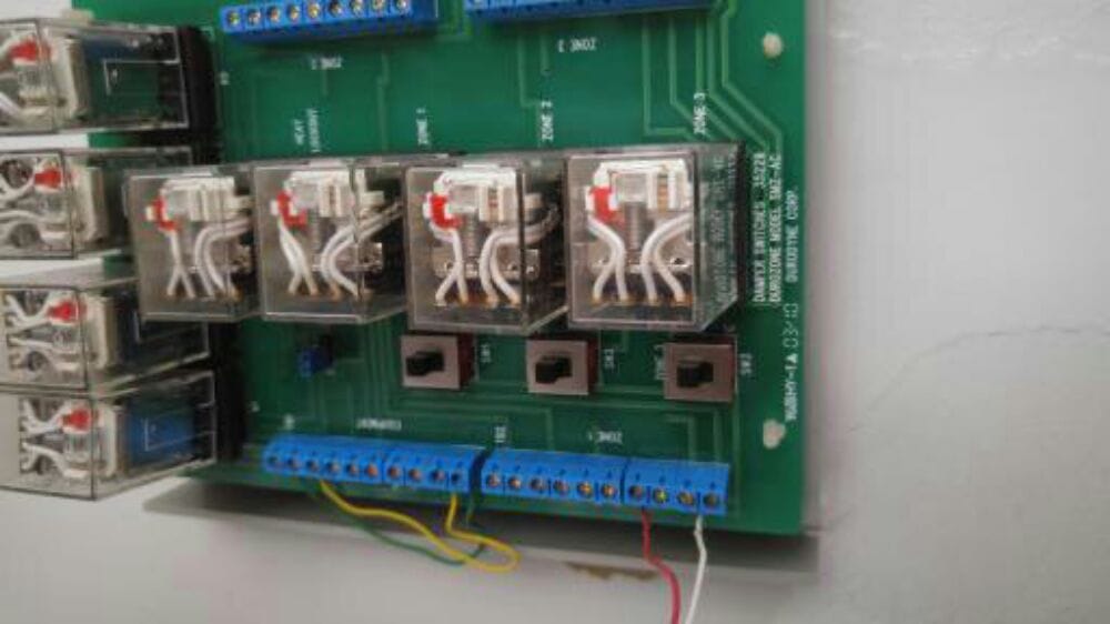 Electrical circuit panel of air conditioner unit
